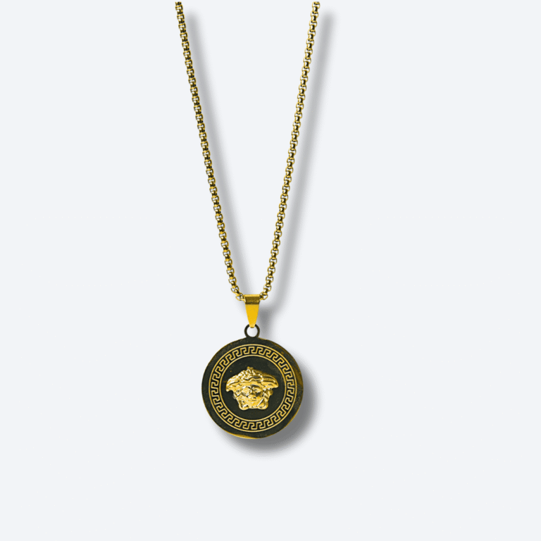 Apollo Medusa Aureus Pendant Gold Tone