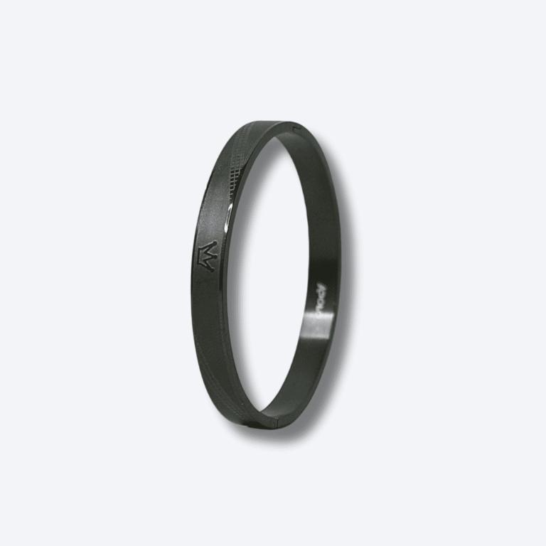 Black Crown Accent Bracelet for Men