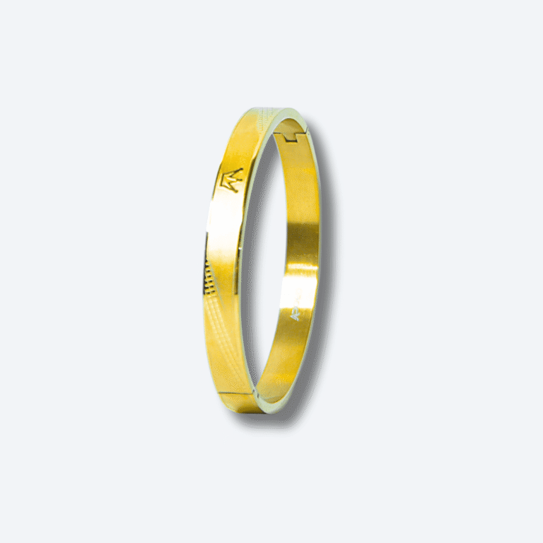 Gold Crown Accent Bracelet for Men