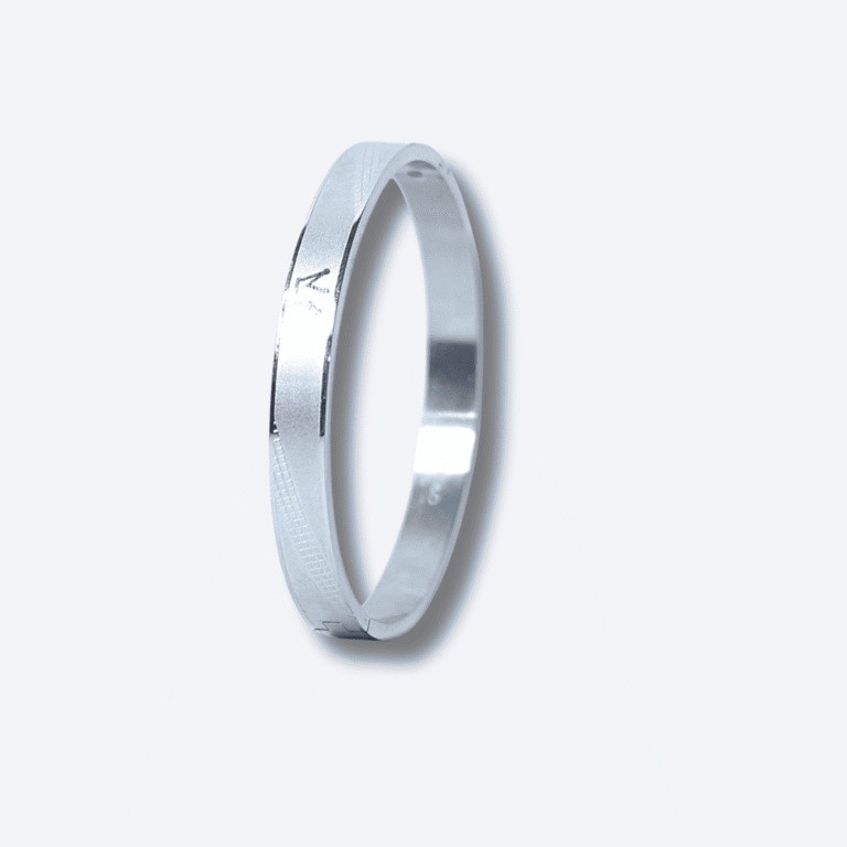Silver Crown Accent Bracelet for Men