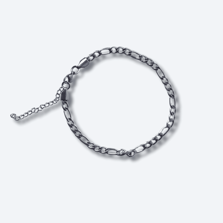 Atlas Silver Figaro Stainless Steel Bracelet for Men