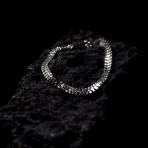 Pulse Silver Double Layer Stainless Steel Bracelet for Men