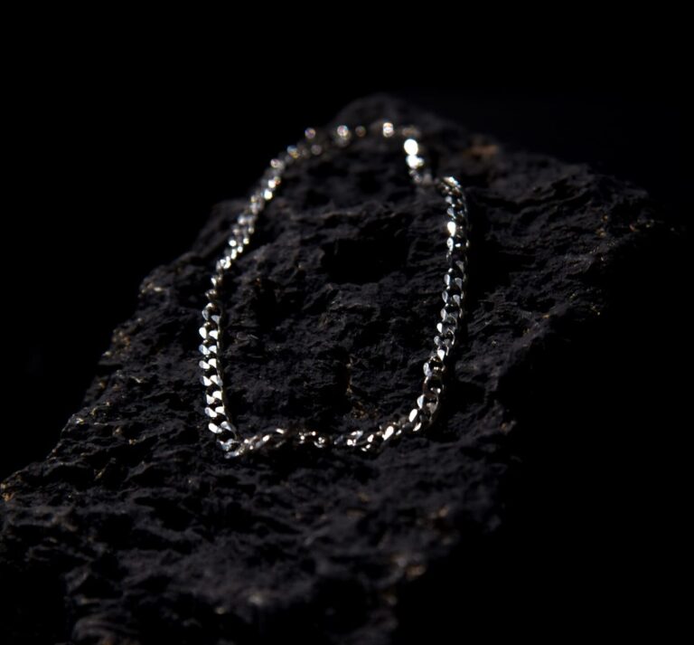 Vanguard Silver 3mm Cuban Stainless Steel Bracelet for Men