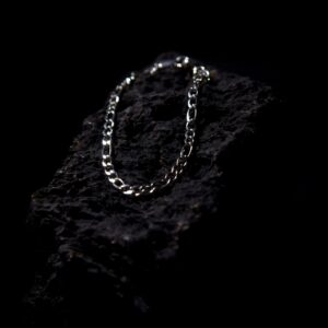 Atlas Silver Figaro Stainless Steel Bracelet for Men