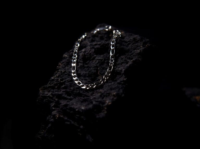 Atlas Silver Figaro Stainless Steel Bracelet for Men