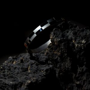 Men's Silver Glossy Geometric Bracelet
