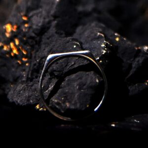 Silver Minimalist Ring for Men