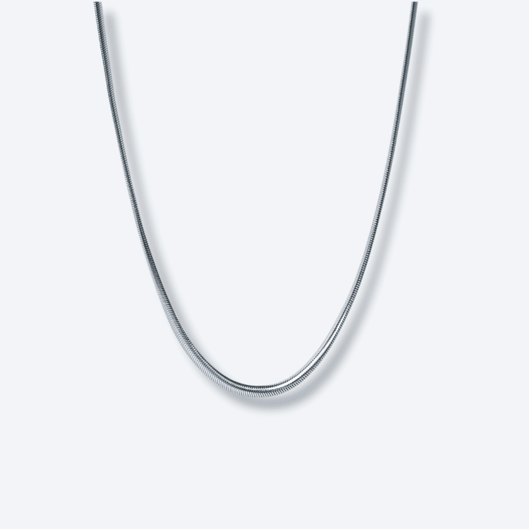 Men’s 4mm Silver Snake Chain Stainless Steel Necklace