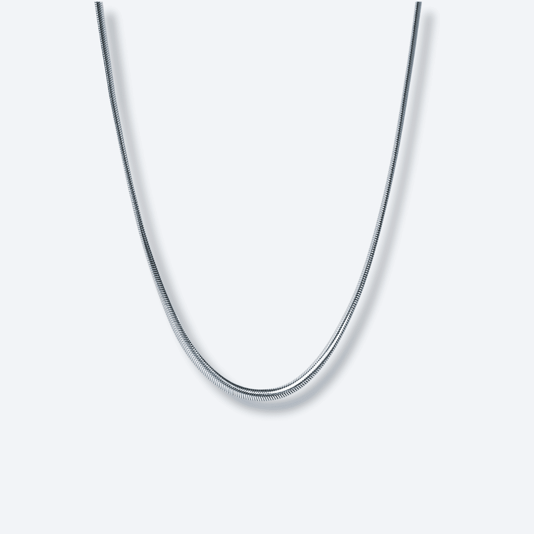 Men’s 4mm Silver Snake Chain Stainless Steel Necklace