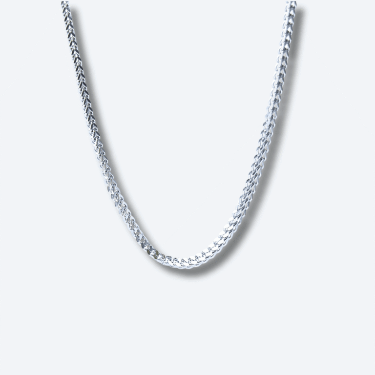 Men’s 5mm Silver Fox Tail Chain Stainless Steel Necklace