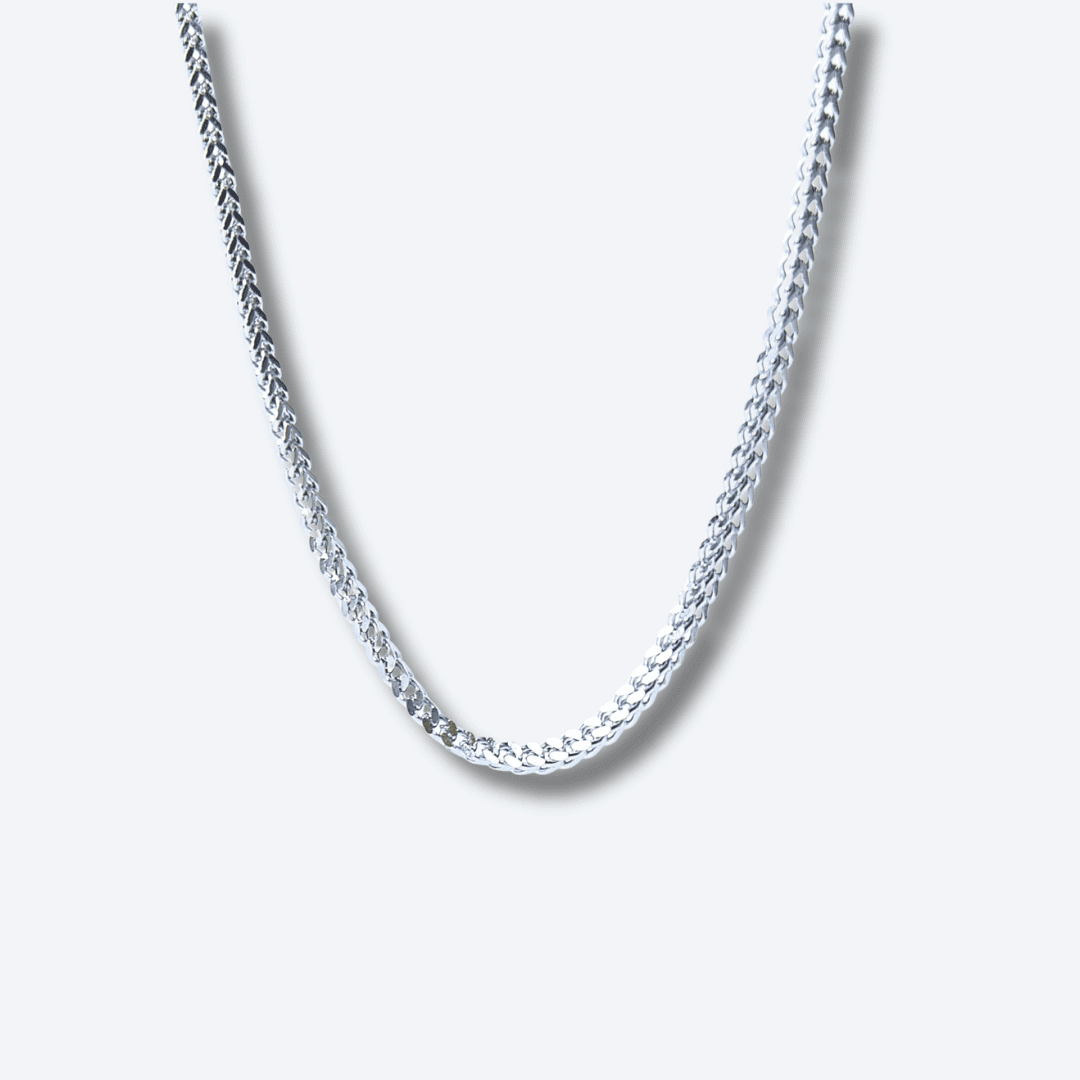 Men’s 5mm Silver Fox Tail Chain Stainless Steel Necklace
