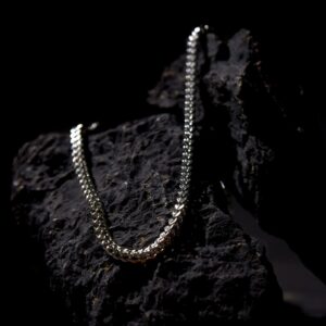 Men’s 5mm Silver Fox Tail Chain Stainless Steel Necklace