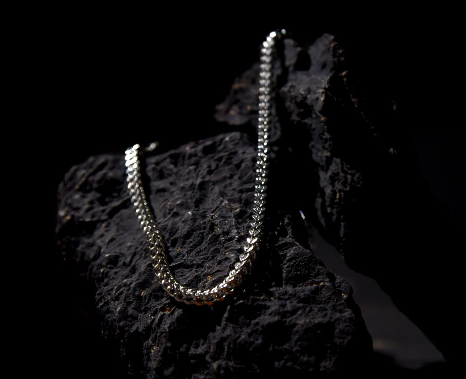 Men’s 5mm Silver Fox Tail Chain Stainless Steel Necklace